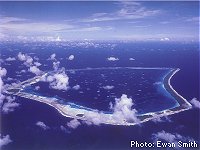 Manihiki aerial view